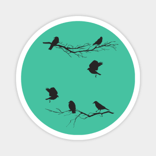 Crows On Branches Magnet